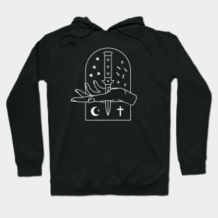 Knife through hand Hoodie